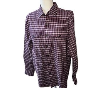 NWOT Con.Struct Engineered Goods Flannel Button Down Lined Shaket Jacket L